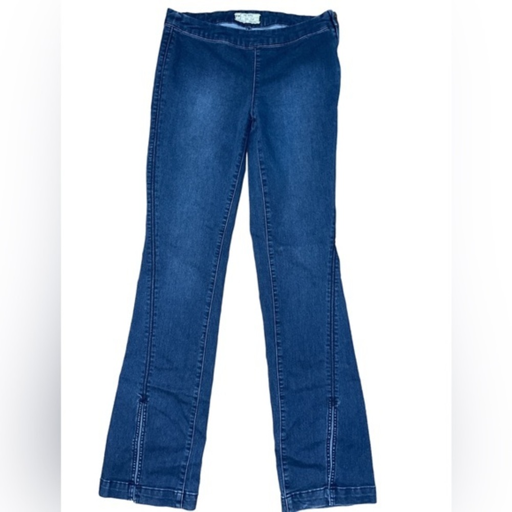 Free People Women’s 70’s Style Jeans With Slits At Bottom Size 27 61855-16515125